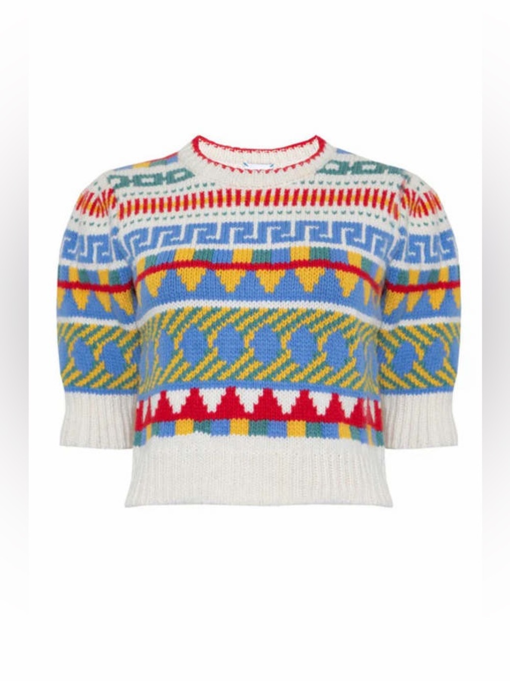 Hunter Bell Odette Sweater in Kent Fair Isle, Size XS - Picture 4 of 7